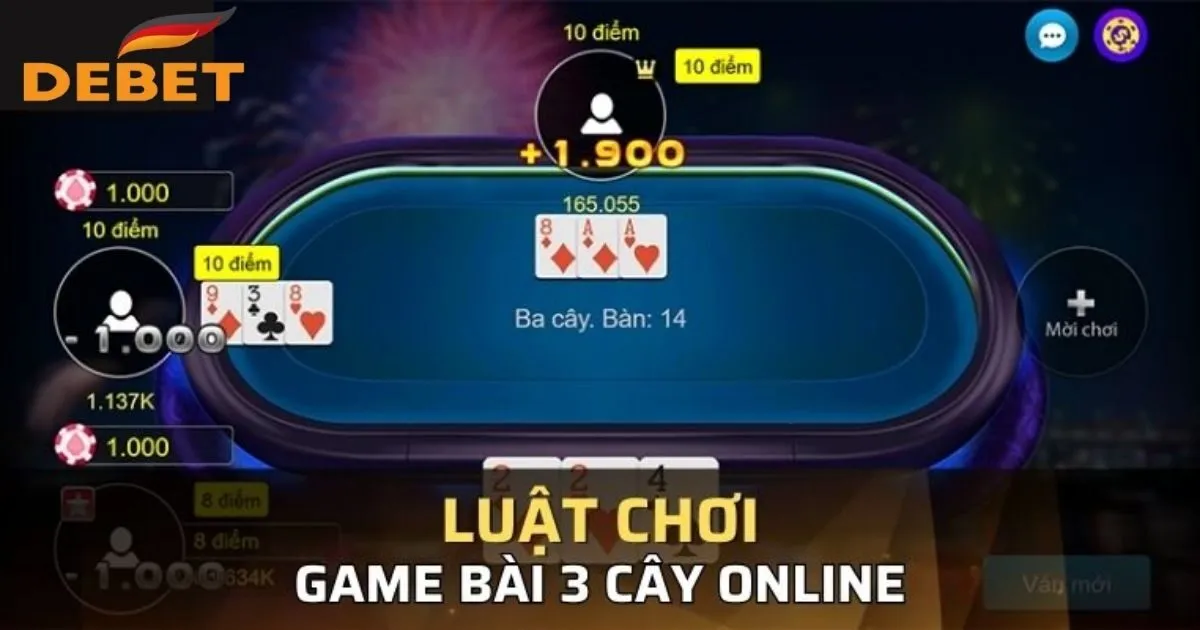 Cách chơi bài 3 cây chuẩn theo luật quốc tế